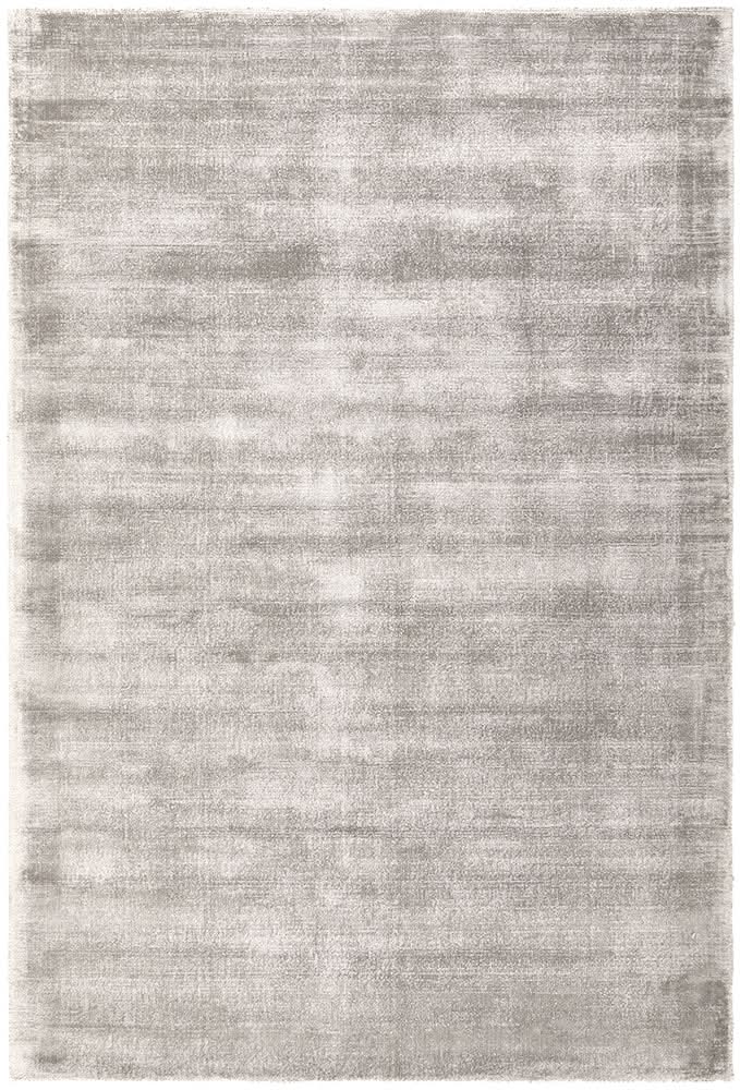 Vela Grey Viscose Rug - full rug