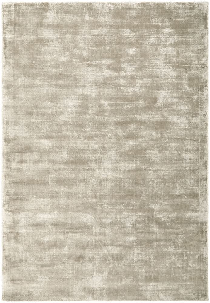 Vela Oyster Silver Viscose Rug - full rug