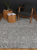 Harlow Cue Charcoal Wool Blend Rug wool rug – product view 4