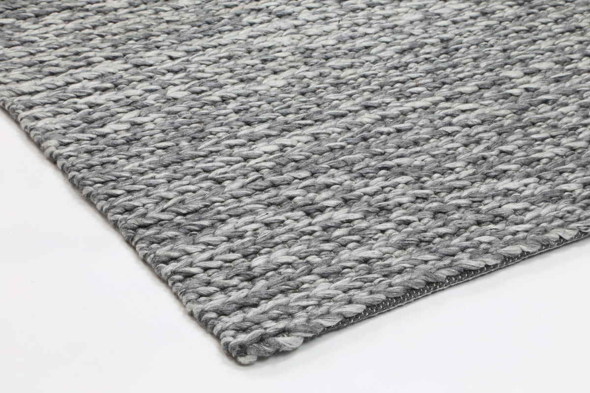 Harlow Cue Charcoal Wool Blend Rug wool rug – product view 6