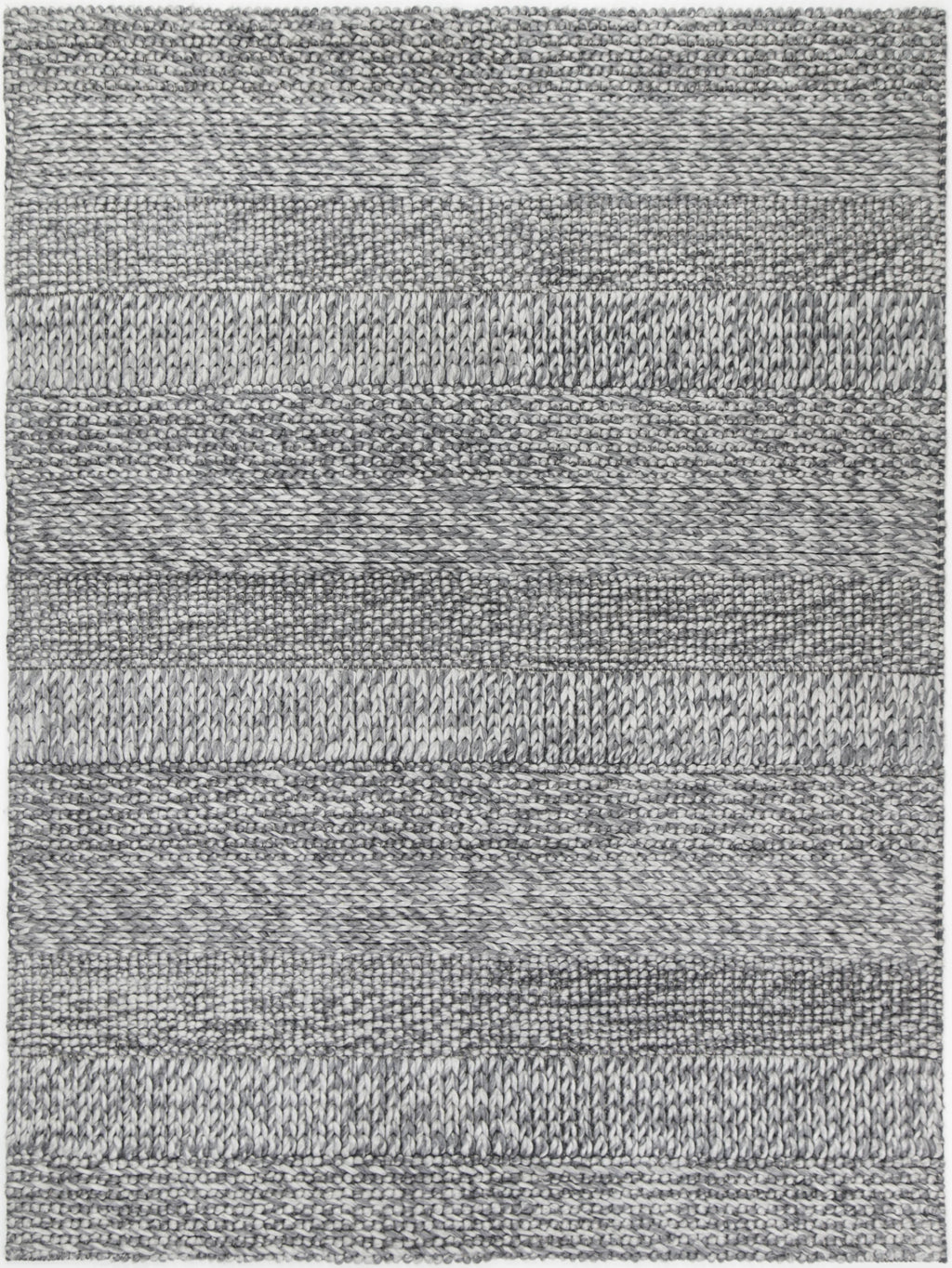 Harlow Grace Charcoal Wool Blend Rug wool rug – main product image