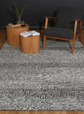 Harlow Grace Charcoal Wool Blend Rug wool rug – product view 4