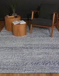 Harlow Loopy Blue Wool Blend Rug wool rug – product view 4