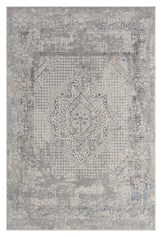 Anatolian Essence 135 Lt Grey-This exquisite collection is made up of highly versatile designs presented on multi-textured, stain-hiding backgrounds. The harmonious, soft tone colour-scheme used in these rugs makes this range suitable for a large variety