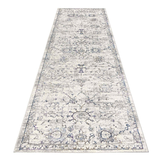 Anatolian Essence 623 Cream Hallway Runner-This exquisite collection is made up of highly versatile designs presented on multi-textured, stain-hiding backgrounds. The harmonious, soft tone colour-scheme used in these rugs makes this range suitable for a l