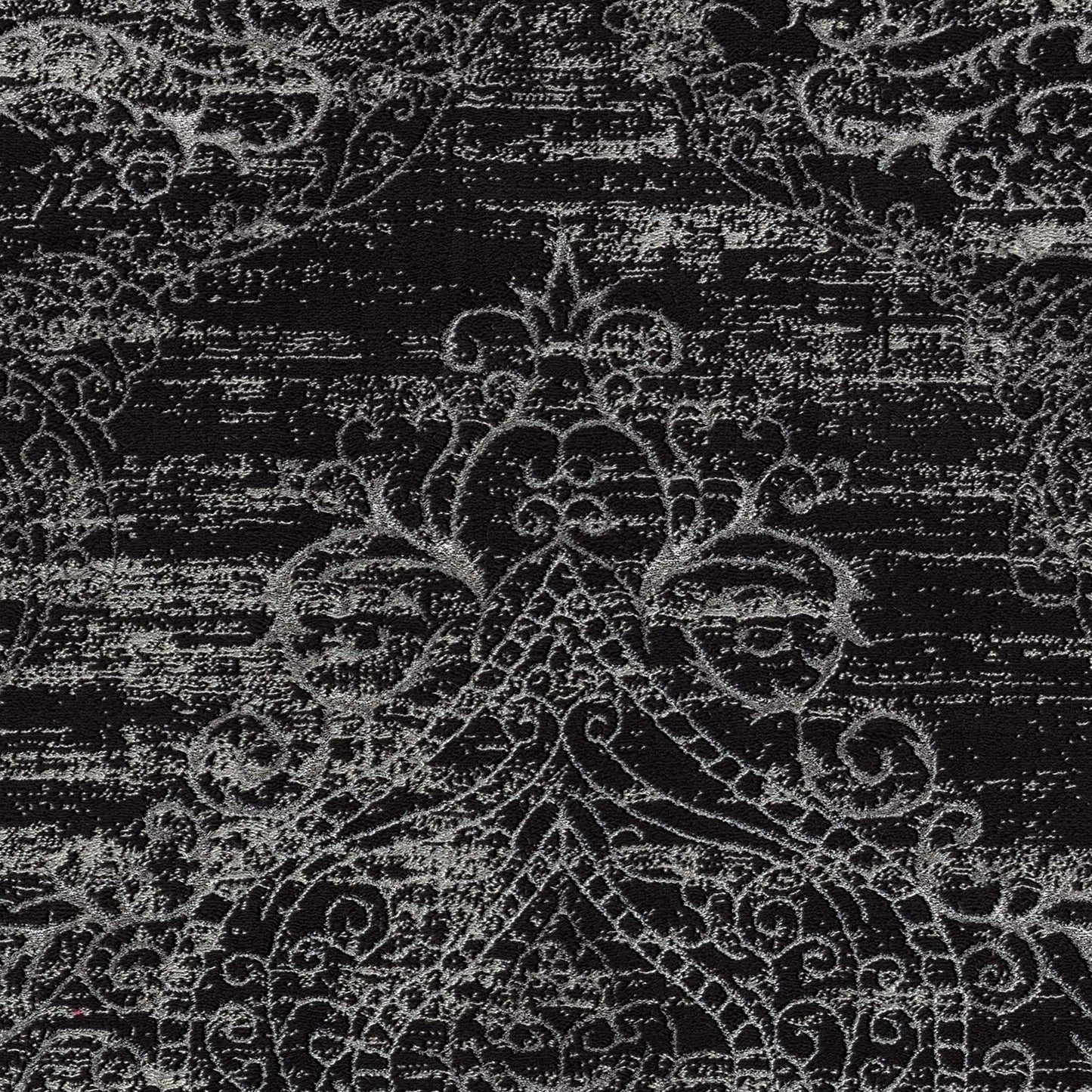 Anatolian Essence 626 Dk Grey Hallway Runner-This exquisite collection is made up of highly versatile designs presented on multi-textured, stain-hiding backgrounds. The harmonious, soft tone colour-scheme used in these rugs makes this range suitable for a