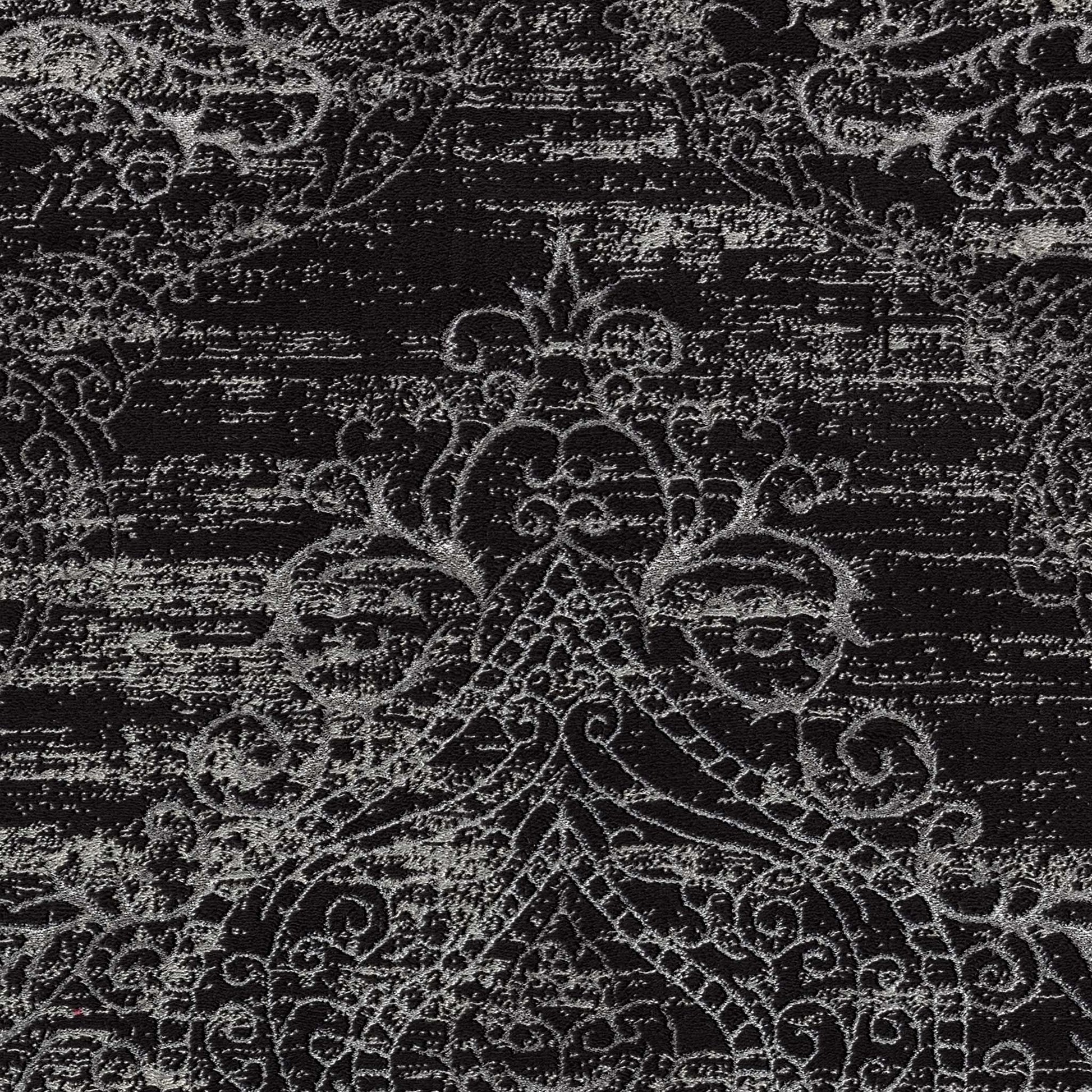 Anatolian Essence 626 Dk Grey Hallway Runner-This exquisite collection is made up of highly versatile designs presented on multi-textured, stain-hiding backgrounds. The harmonious, soft tone colour-scheme used in these rugs makes this range suitable for a