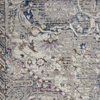 Anatolian Essence 676 Grey Hallway Runner-This exquisite collection is made up of highly versatile designs presented on multi-textured, stain-hiding backgrounds. The harmonious, soft tone colour-scheme used in these rugs makes this range suitable for a la