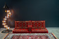 Arabian Majlis (Divan Set) Red Diamond