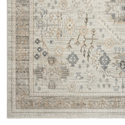 Aria 8207 Grey Hallway Runner-This elegant collection is luxuriously crafted with a finely textured soft pile, made from viscose and polyester, and has a cross woven, dense construction. The detailed and subdued patterns in this exquisite collection range