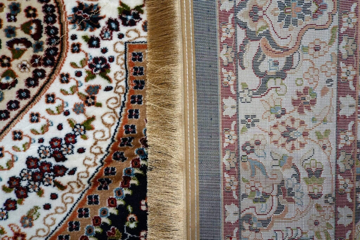Asaryun Turkish Rugs Bazaar G-Discover the perfect blend of tradition and modernity with our Turkish polyester rug. Featuring a rich blue background with intricate patterns, this durable, easy-to-maintain rug adds elegance to any space. Ideal for high-tra