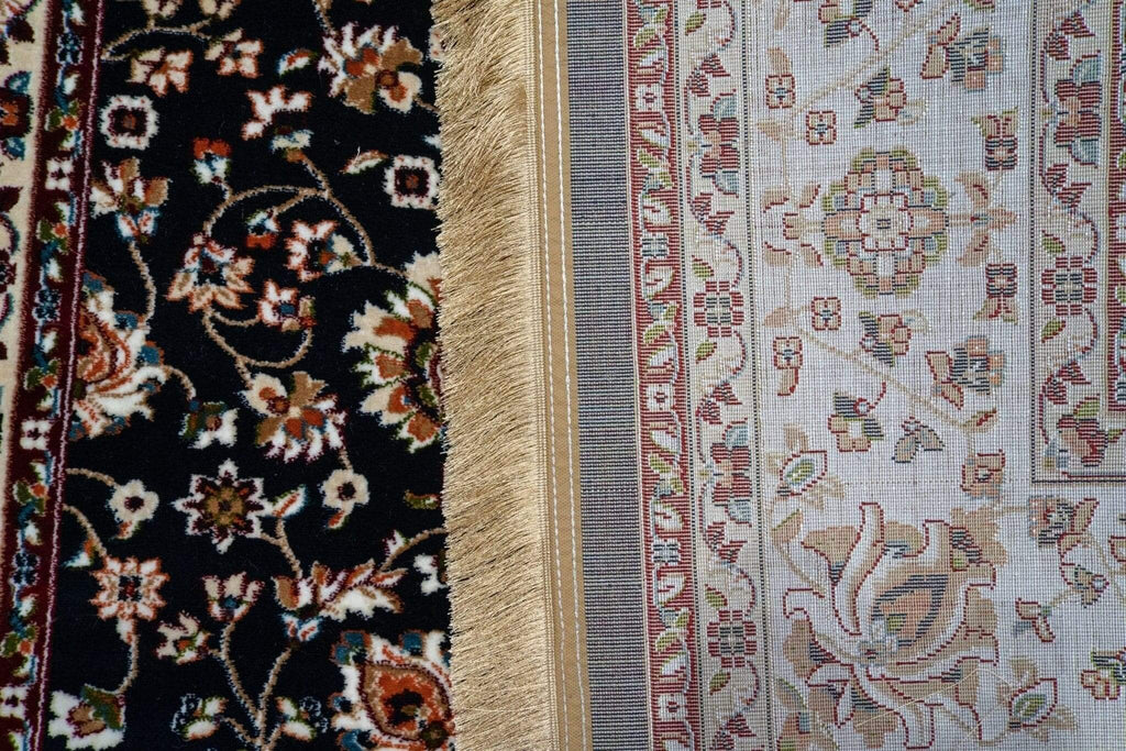 Asaryun Rugs H5500A Turkish Rug in Navy Blue Elegance
