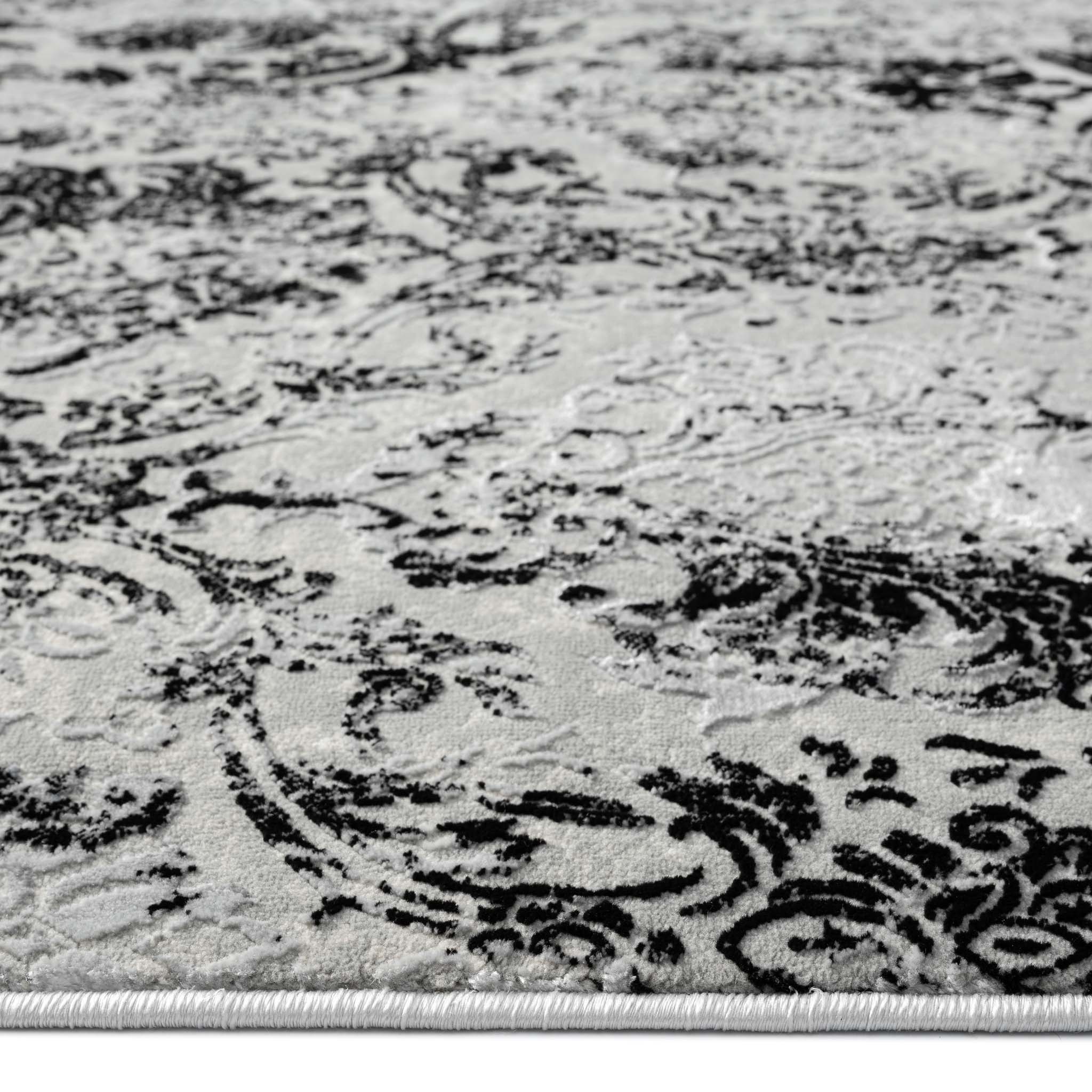 Classic Modern 4001 Black Hallway Runner