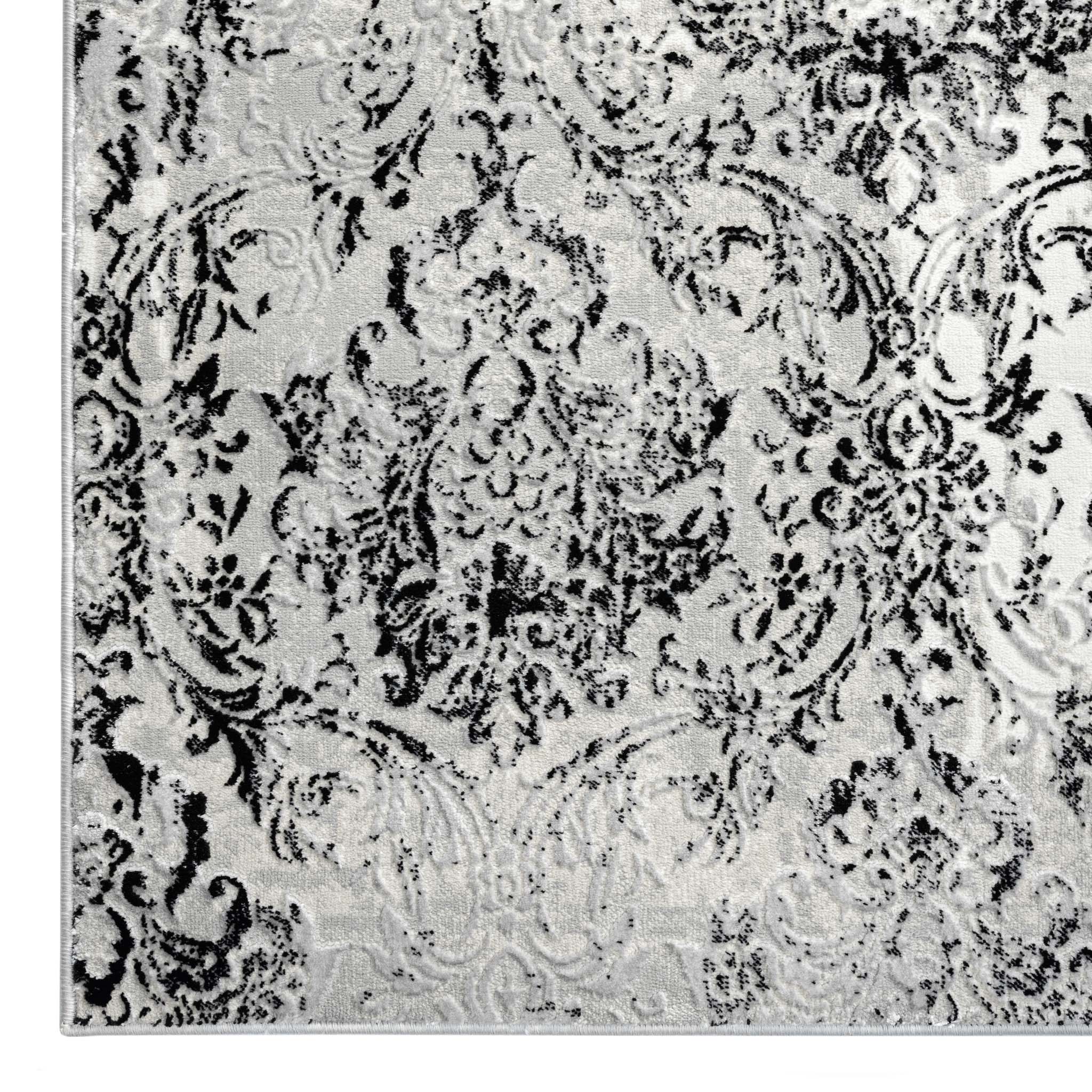 Classic Modern 4001 Black Hallway Runner