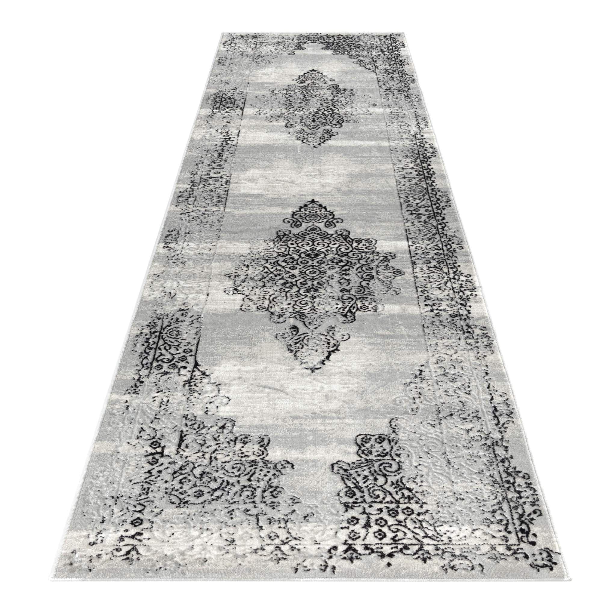 Classic Modern 4003 Black Hallway Runner