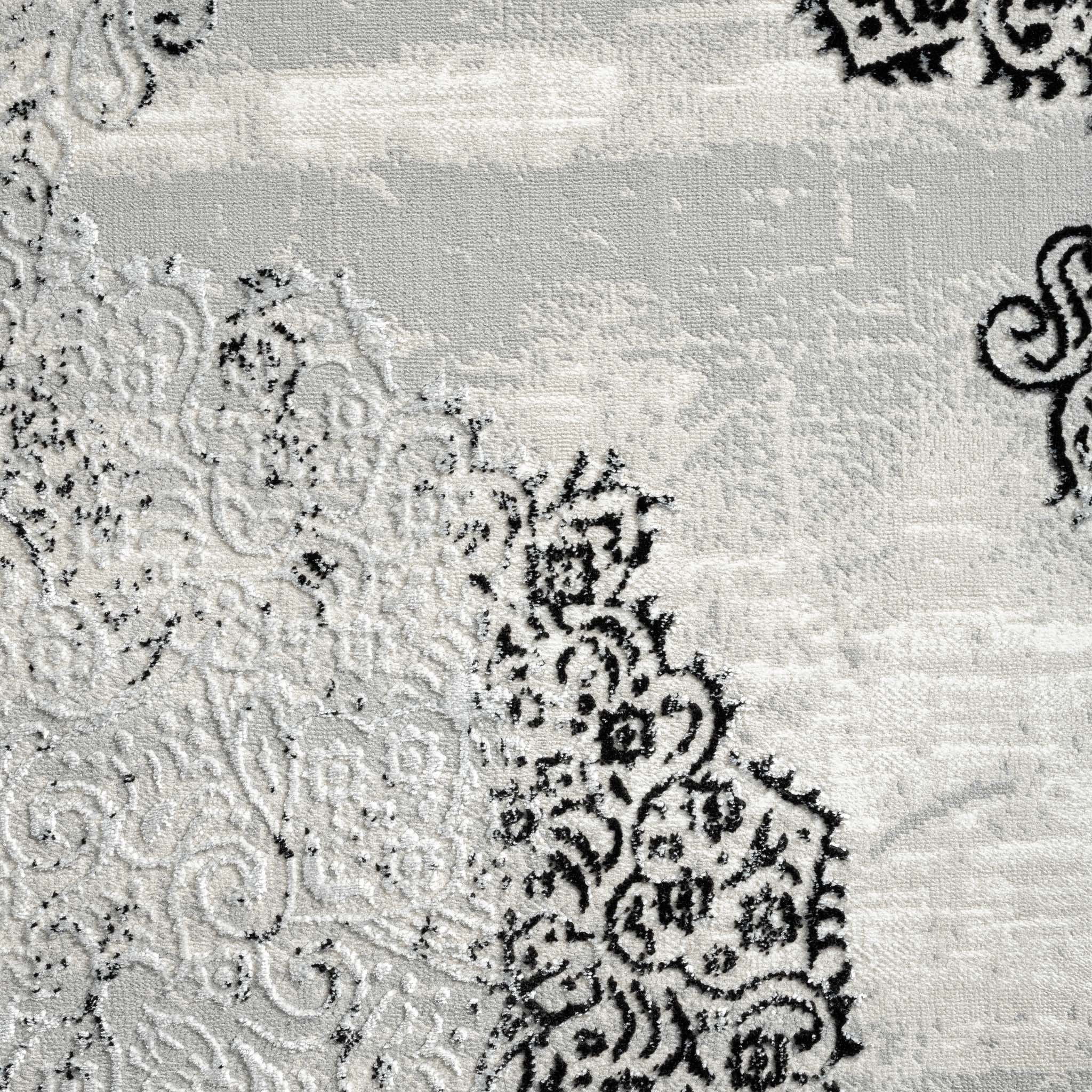 Classic Modern 4003 Black Hallway Runner