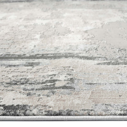 Classic Modern 4006 Grey Hallway Runner-This exquisite collection is luxuriously crafted with a fine, soft pile made from polyester and polypropylene, and has a cotton base for extra comfort. The versatile designs in this elegant collection are woven into