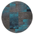 Geo Elegance 444 Blue Round