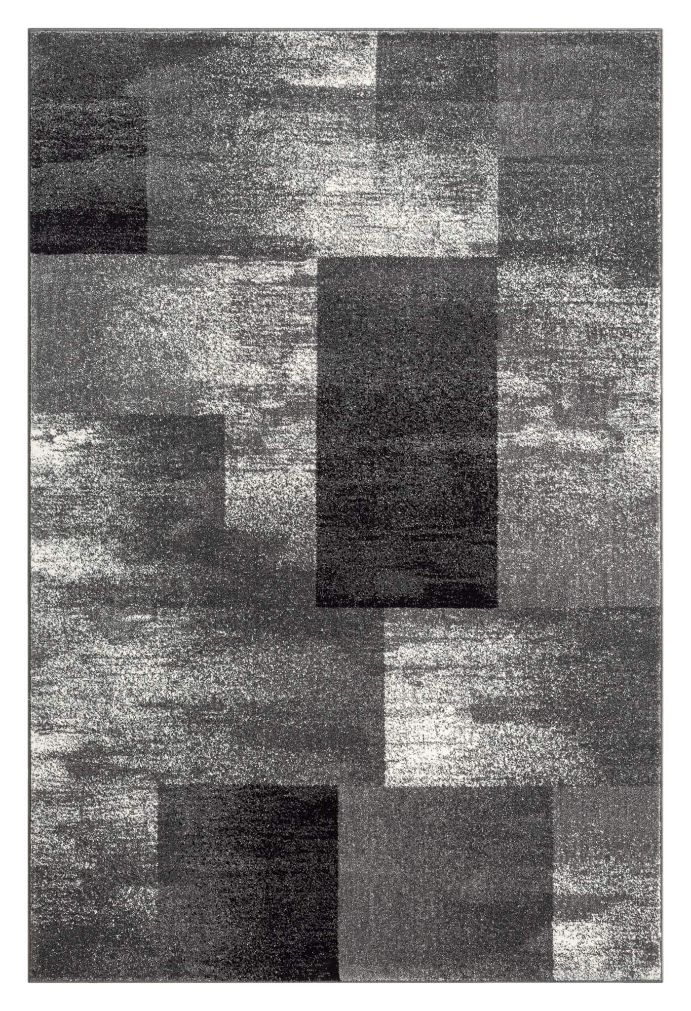 Geo Elegance 444 Grey-This thick and dense, heavy-duty collection has a durable construction and is power loomed in Turkey from heat-set polypropylene with shed-resistant and anti-static properties. Its modern, abstract designs are woven into stain-hiding