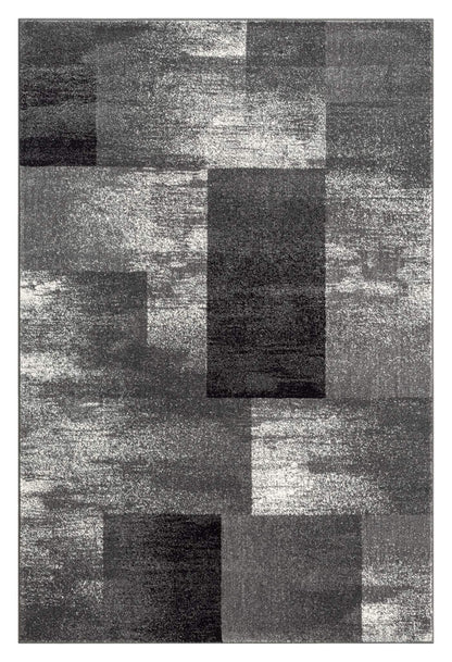 Geo Elegance 444 Grey-This thick and dense, heavy-duty collection has a durable construction and is power loomed in Turkey from heat-set polypropylene with shed-resistant and anti-static properties. Its modern, abstract designs are woven into stain-hiding