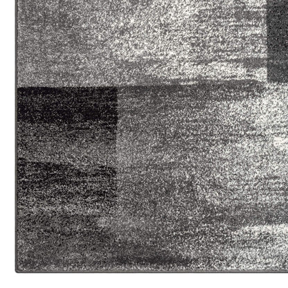 Geo Elegance 444 Grey-This thick and dense, heavy-duty collection has a durable construction and is power loomed in Turkey from heat-set polypropylene with shed-resistant and anti-static properties. Its modern, abstract designs are woven into stain-hiding