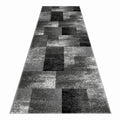 Geo Elegance 444 Grey Hallway Runner