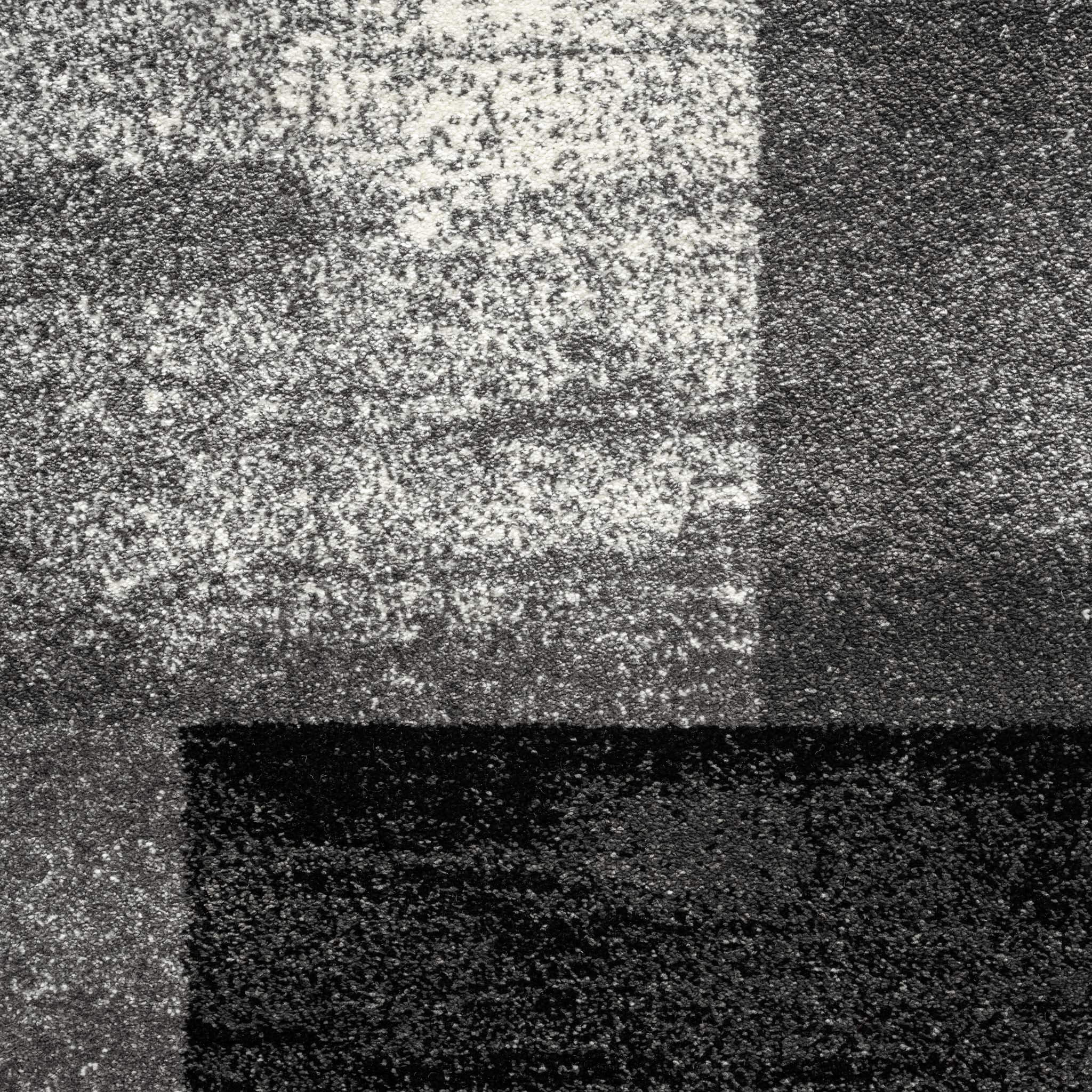 Geo Elegance 444 Grey Hallway Runner