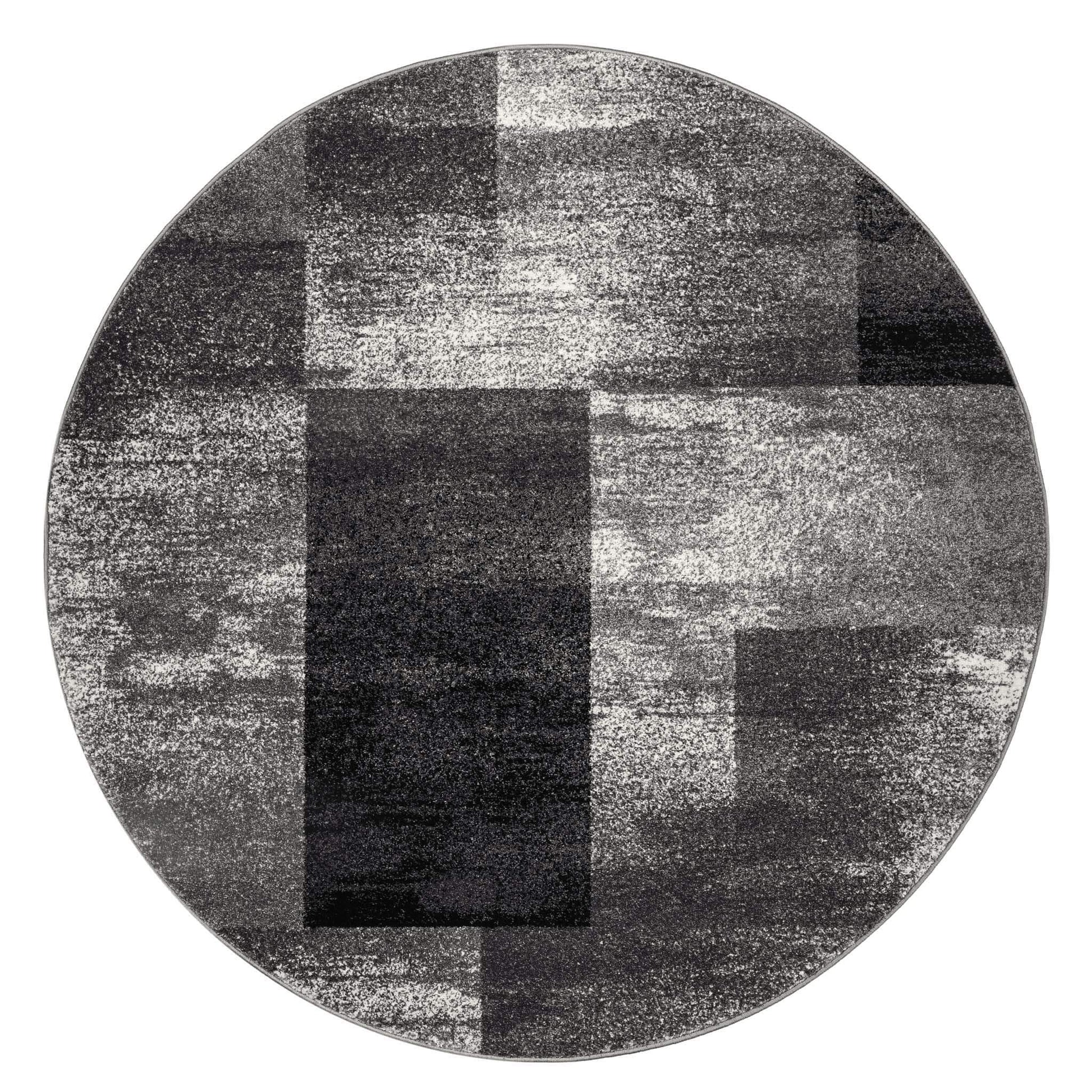 Geo Elegance 444 Grey Round