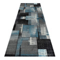 Geo Elegance 754 Blue Hallway Runner