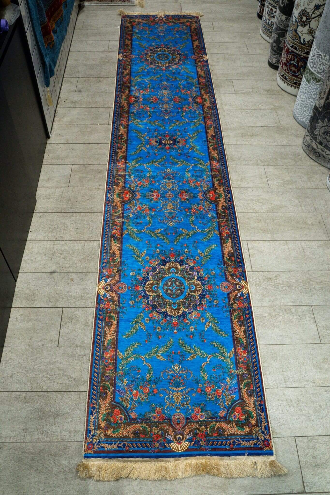 Hallway Runner Blue-F