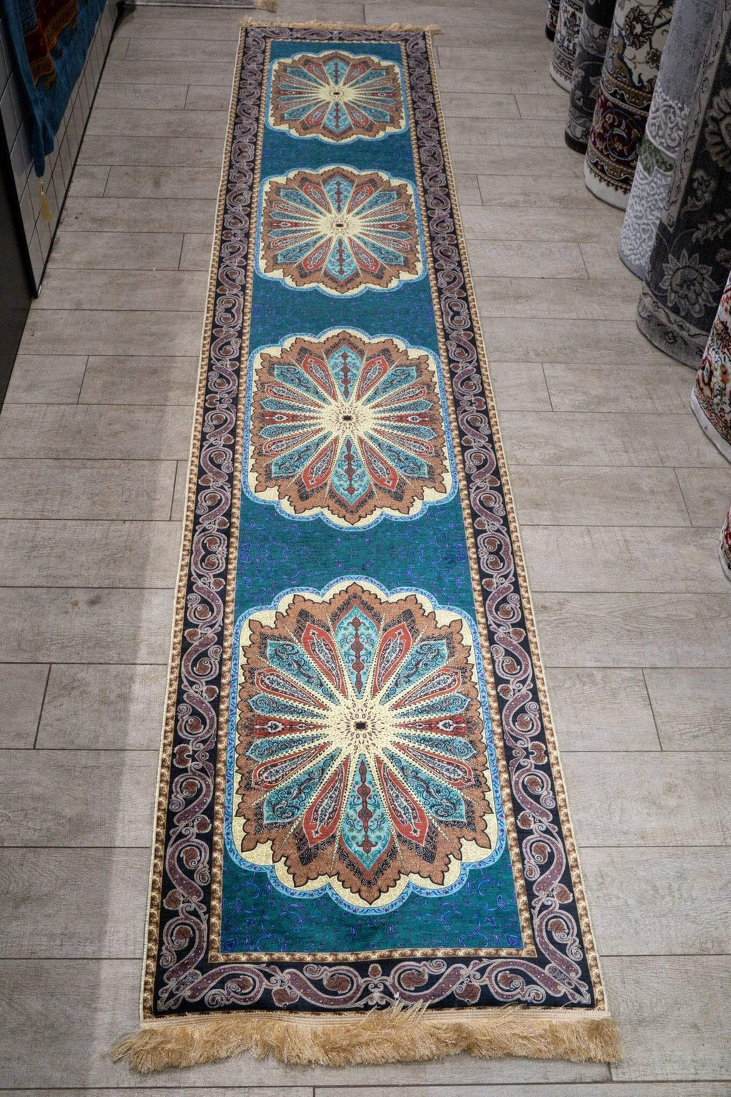 Hallway Runner Green-B