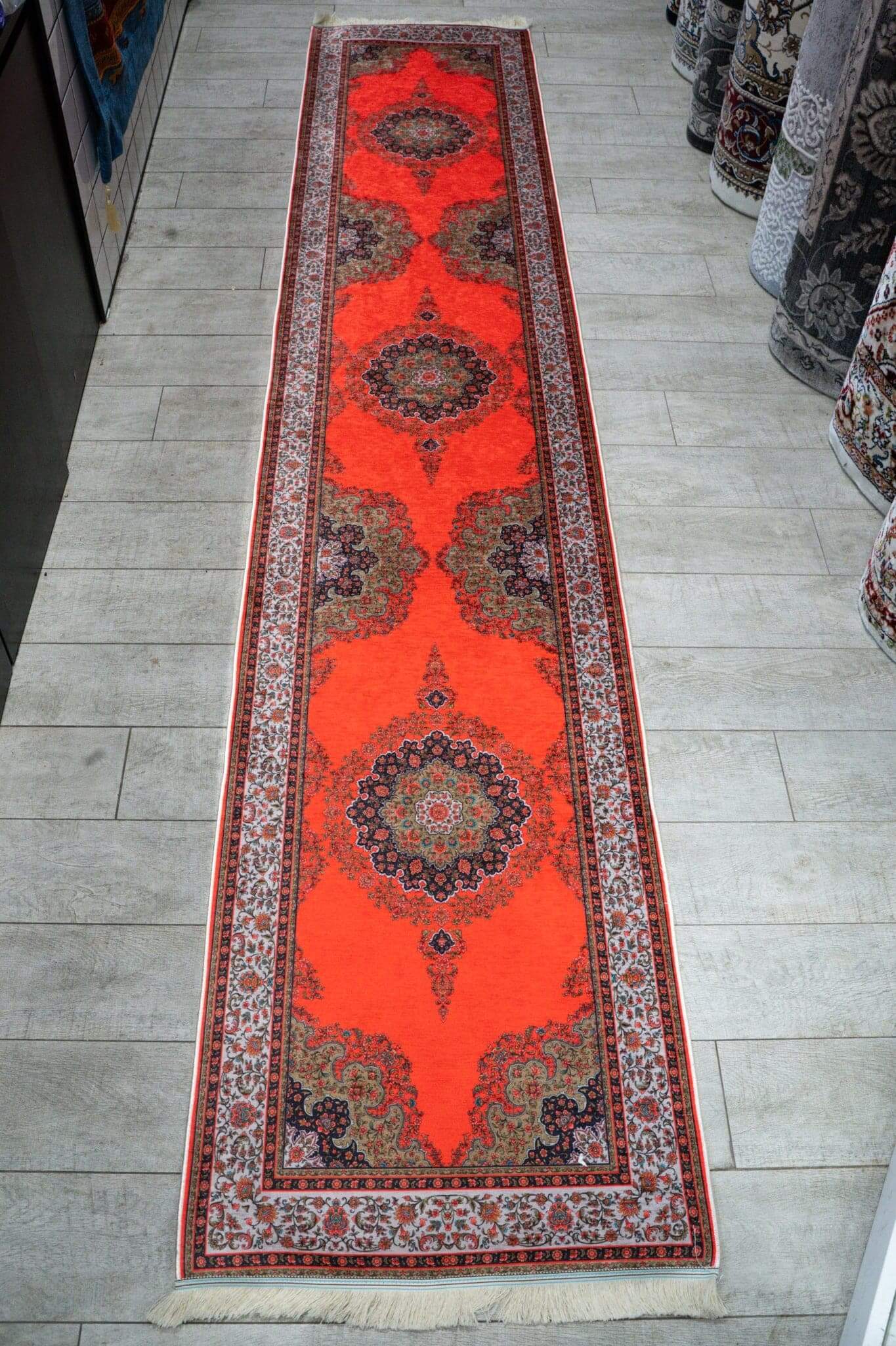 Hallway Runner Red(Orange) Classic