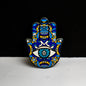 Hamsa Hand Coaster - Blue-Hamsa Hand Coaster, a beautiful and functional addition to your home decor. The Hamsa hand, also known as the Hand of Fatima, is a powerful symbol of protection, blessings, and good luck, making this coaster a meaningful and thou