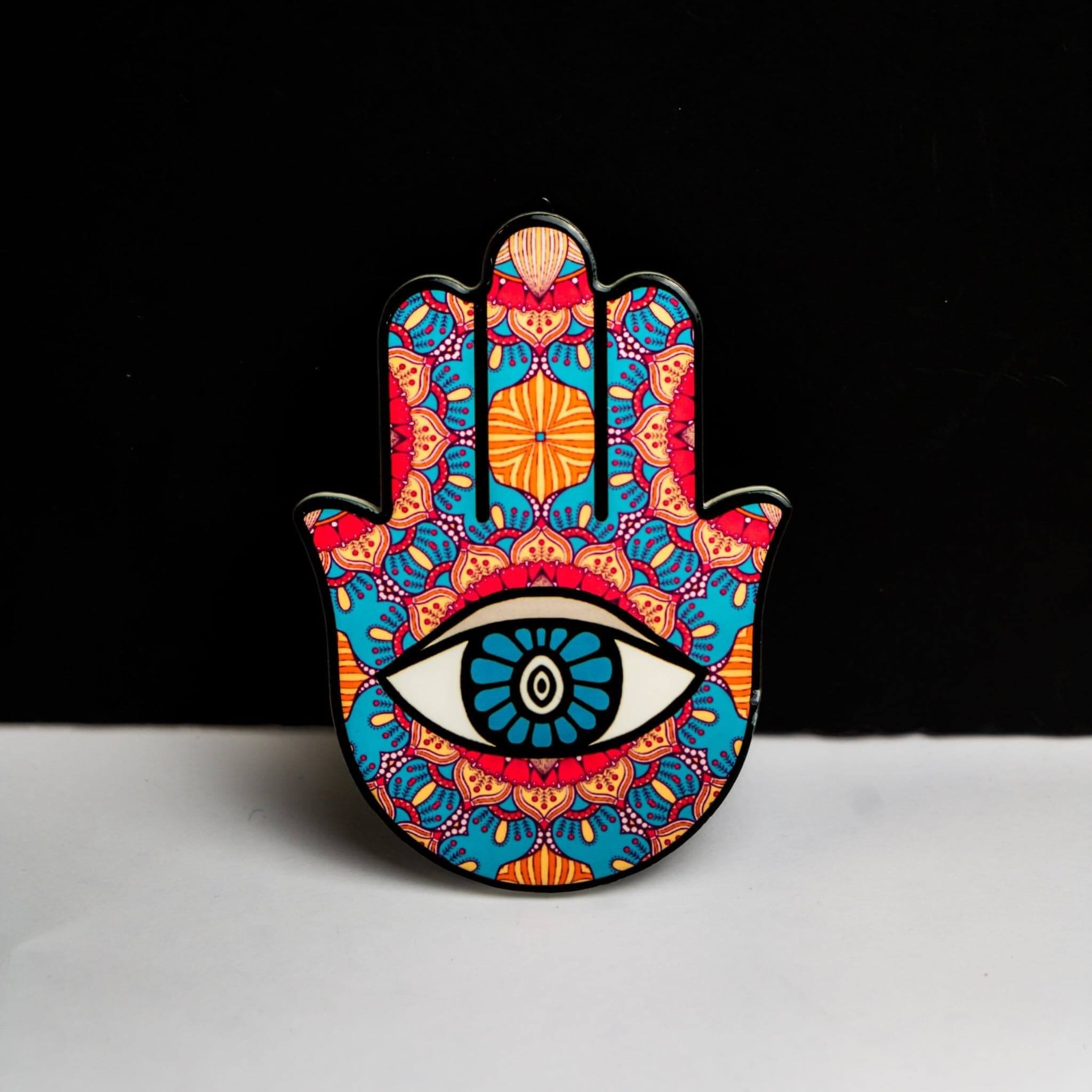 Hamsa Hand Coaster - Red