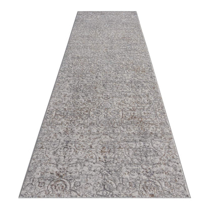 Luxe Soft Elegance 29 Beige Hallway Runner-This exquisite collection is made up of highly versatile designs presented on multi-textured, stain-hiding backgrounds. The harmonious, soft tone colour-scheme used in these rugs makes this range suitable for a l