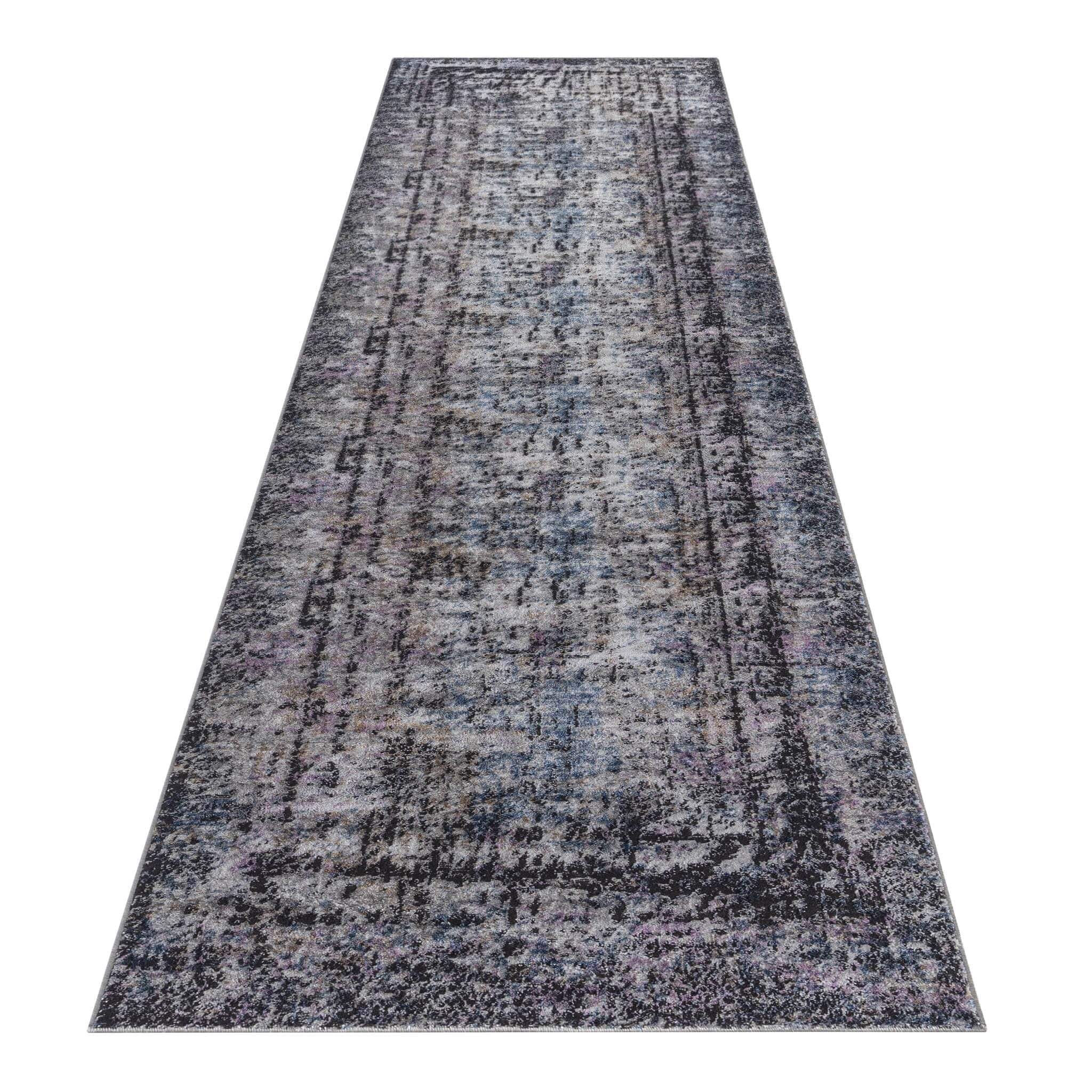 Luxe Soft Elegance 636 Grey Hallway Runner