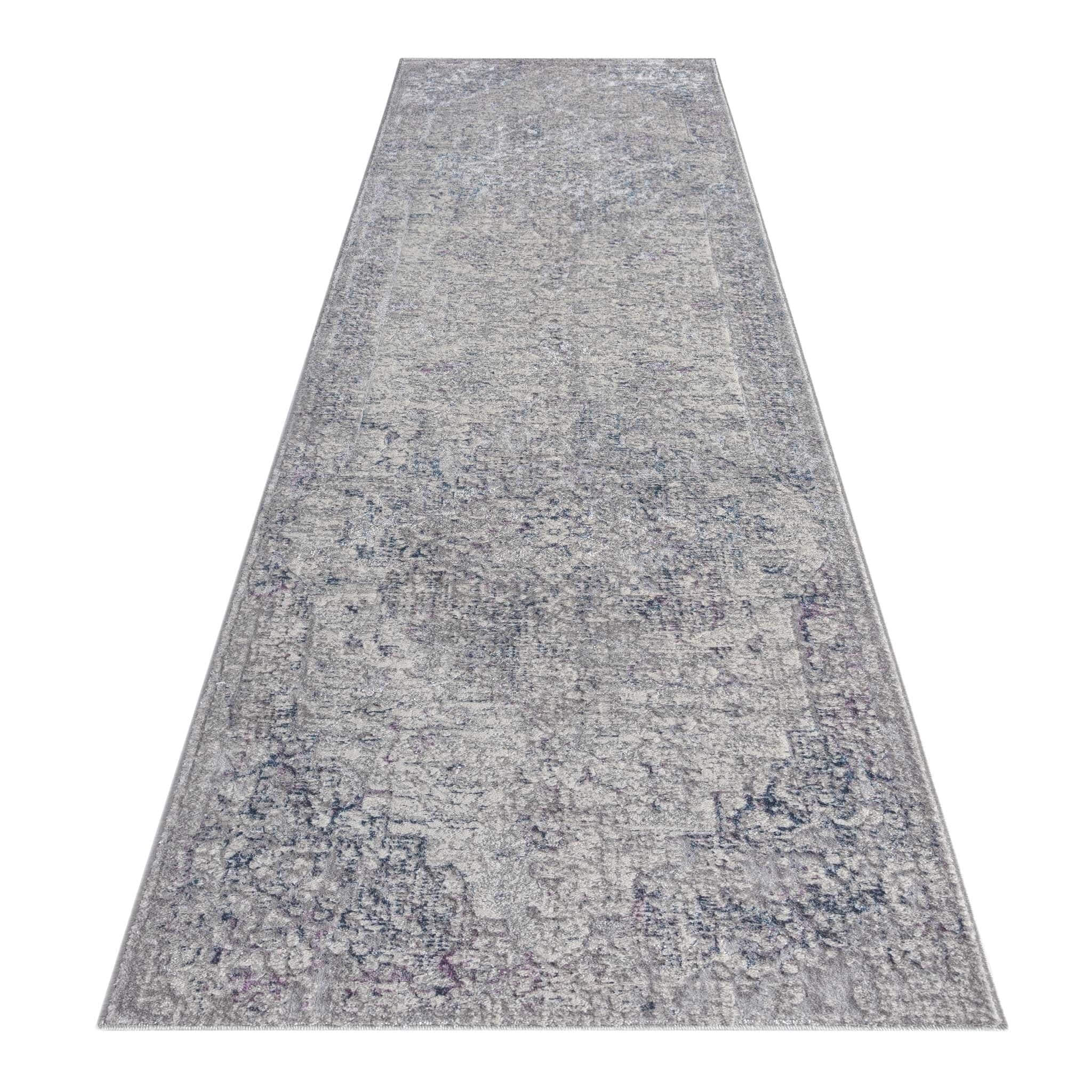 Luxe Soft Elegance 9 Grey Hallway Runner