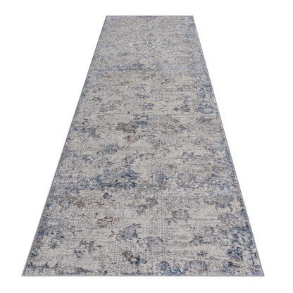 Luxe Soft Elegance 95 Lt.Grey Hallway Runner-This exquisite collection is made up of highly versatile designs presented on multi-textured, stain-hiding backgrounds. The harmonious, soft tone colour-scheme used in these rugs makes this range suitable for a