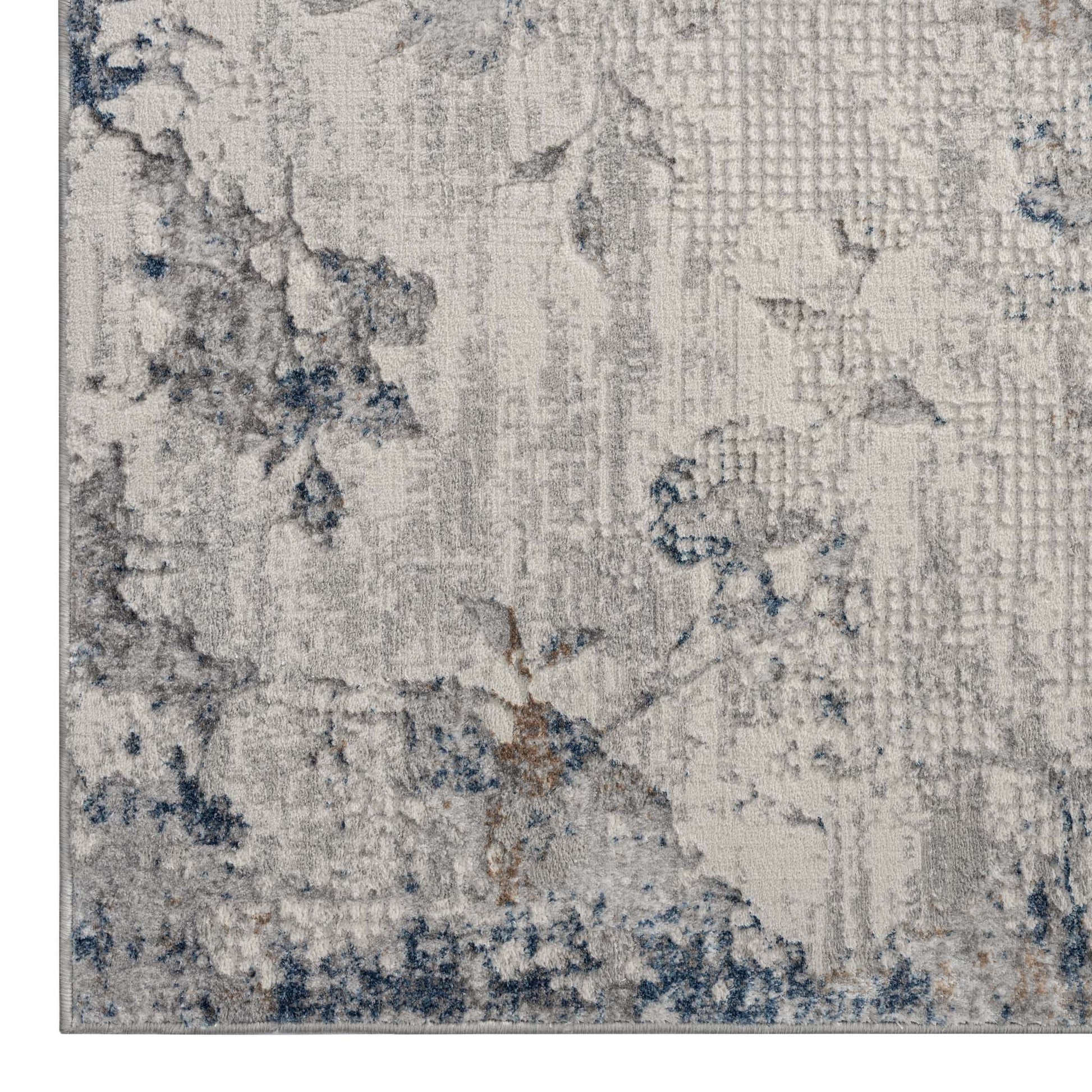 Luxe Soft Elegance 95 Lt.Grey Hallway Runner-This exquisite collection is made up of highly versatile designs presented on multi-textured, stain-hiding backgrounds. The harmonious, soft tone colour-scheme used in these rugs makes this range suitable for a