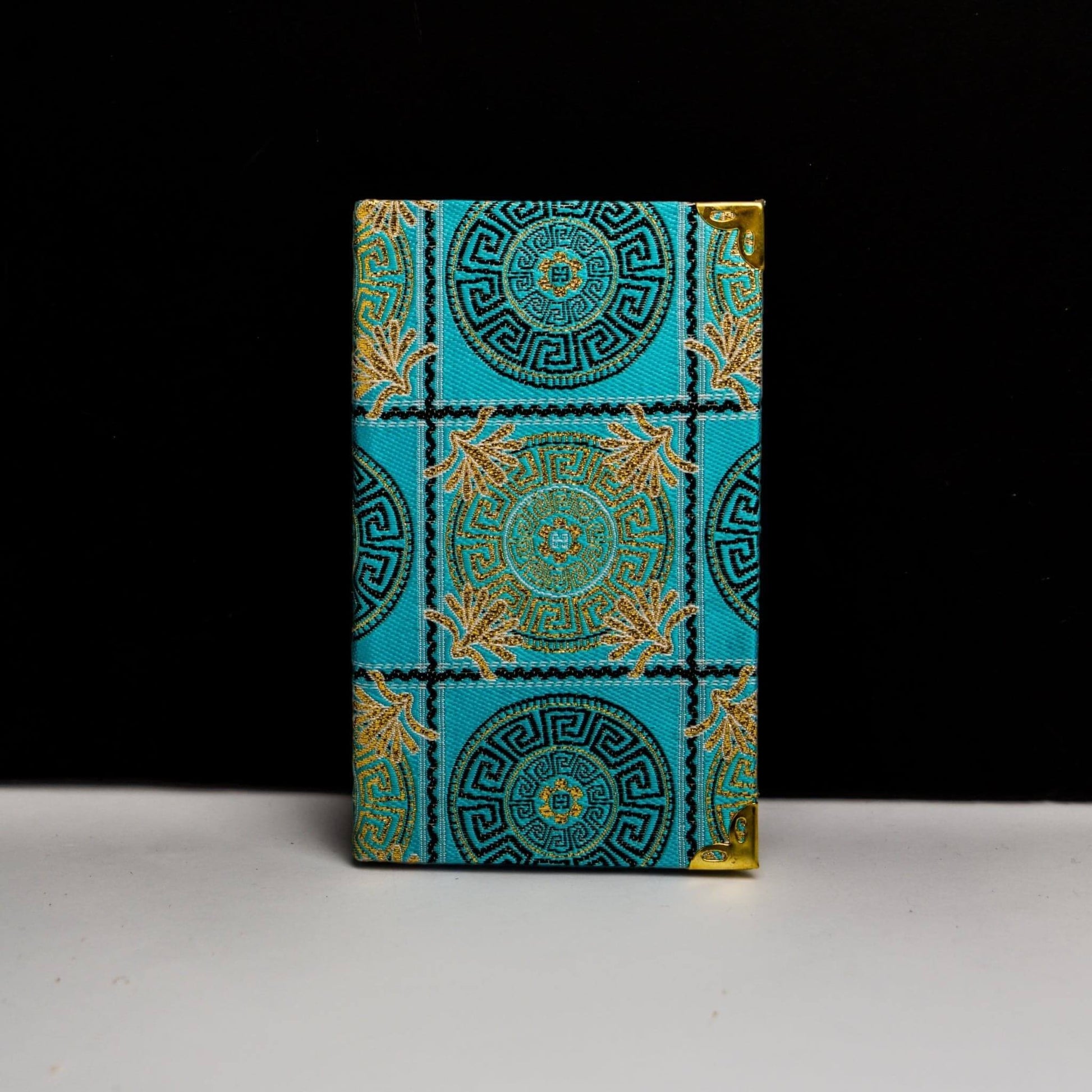 Notebook Rug Pattern- Blue-Introducing our stunning Rug Designs Notebook, a perfect blend of creativity and functionality. This unique notebook is inspired by beautiful rug patterns from various cultures, making it a captivating accessory for artists, des