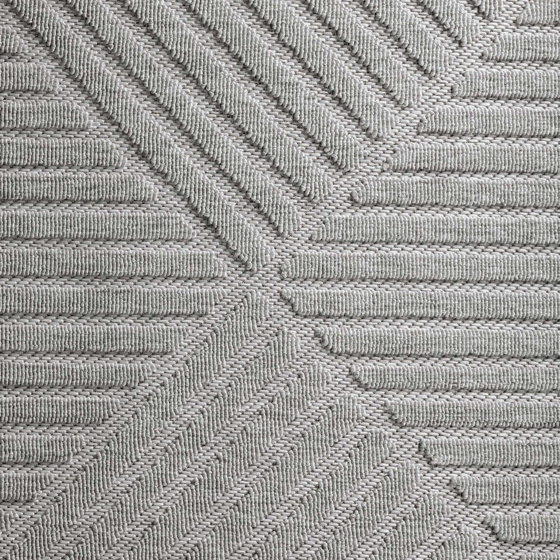 Outdoor Rugs 350 Lt Grey Hallway Runner-This elegant indoor/outdoor collection has subtle, trellis patterns woven into a multi-textured polypropylene pile, sculpted with a high-and-low technique for a beautiful, subdued relief effect. This deluxe collecti