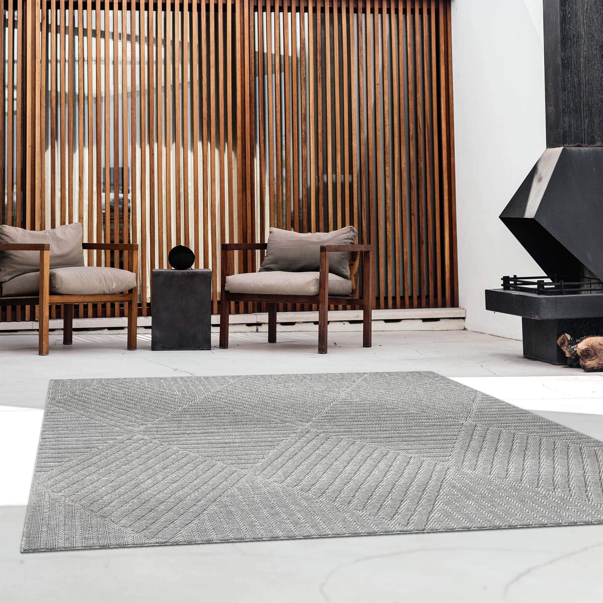 Outdoor Rugs 350 Lt Grey