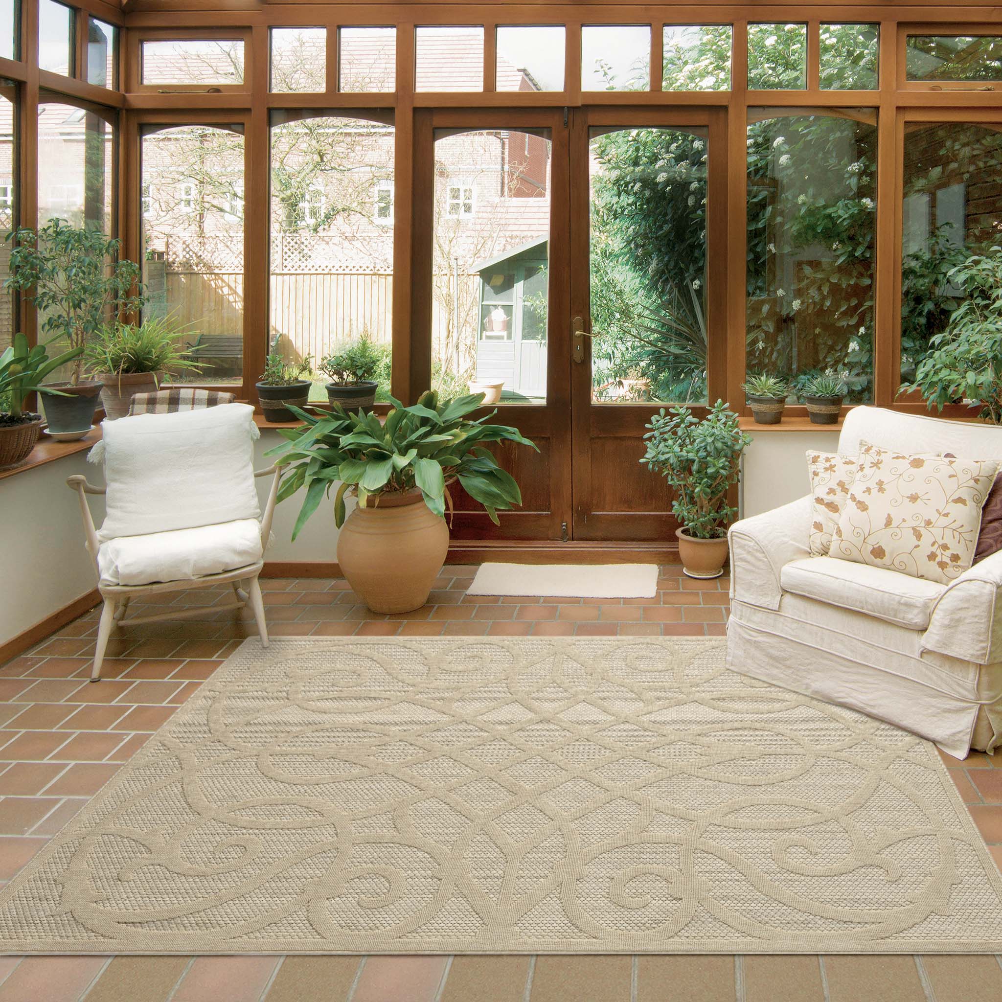 Outdoor Rugs 351 Cream