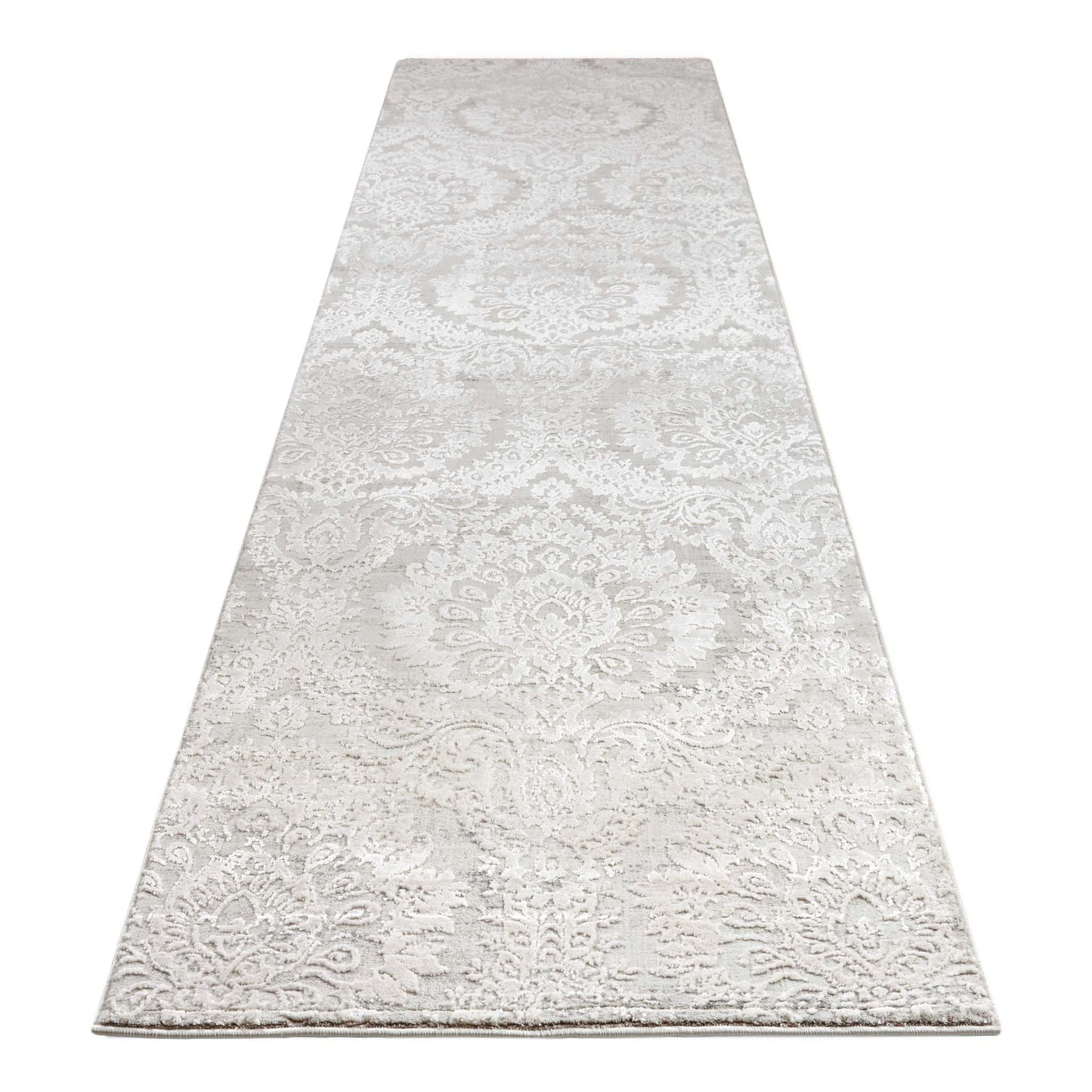 Regal Comfort 717 Vanilla Hallway Runner-This exclusive collection consists of luxuriously sculpted, high-density rugs with a multi-textured soft pile. Power loomed in Turkey to highest standards and made from viscose, polyester, and cotton, this range is