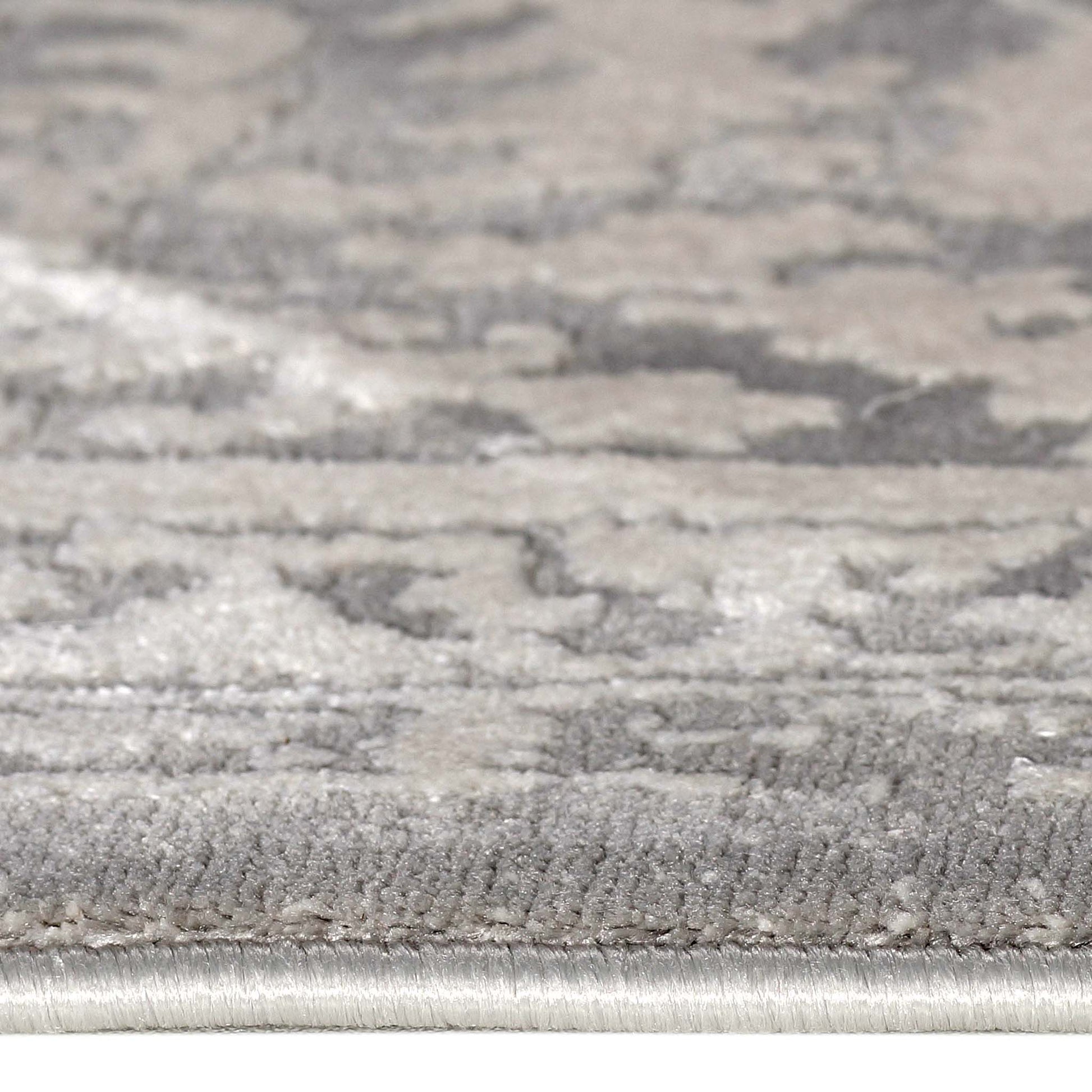 Regal Comfort 799 Lt Grey Hallway Runner-This exclusive collection consists of luxuriously sculpted, high-density rugs with a multi-textured soft pile. Power loomed in Turkey to highest standards and made from viscose, polyester, and cotton, this range is