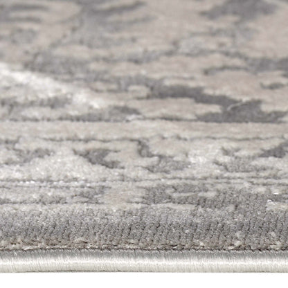 Regal Comfort 799 Lt Grey Hallway Runner-This exclusive collection consists of luxuriously sculpted, high-density rugs with a multi-textured soft pile. Power loomed in Turkey to highest standards and made from viscose, polyester, and cotton, this range is