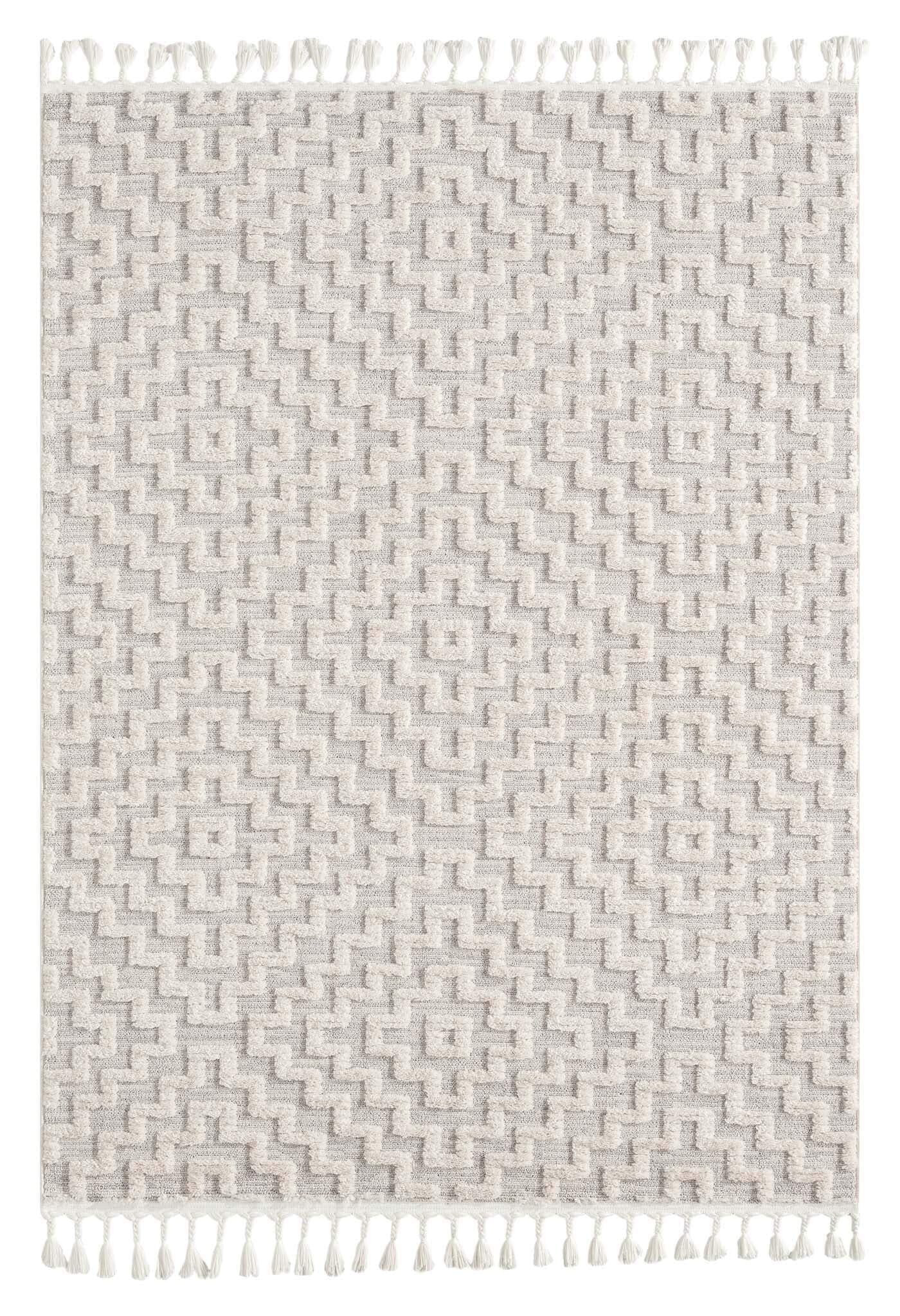 Soft Neutral 3631 Lt Grey-This attractive collection, with its subtle designs and geometric patterns is made from soft polyester, and has a high-and-low sculpted pile with up to 20 mm. thickness. The harmonious colour scheme used in this fashionable colle