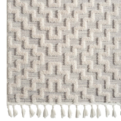 Soft Neutral 3631 Lt Grey-This attractive collection, with its subtle designs and geometric patterns is made from soft polyester, and has a high-and-low sculpted pile with up to 20 mm. thickness. The harmonious colour scheme used in this fashionable colle