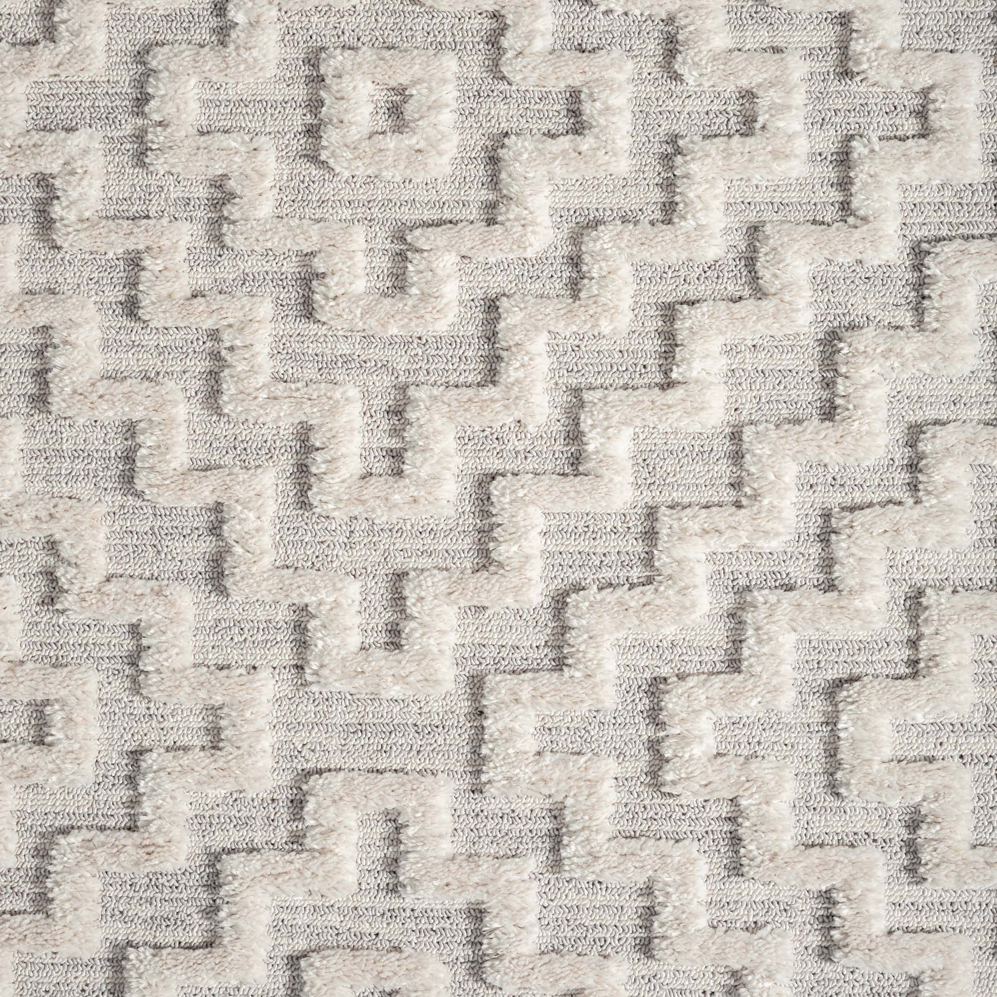 Soft Neutral 3631 Lt Grey-This attractive collection, with its subtle designs and geometric patterns is made from soft polyester, and has a high-and-low sculpted pile with up to 20 mm. thickness. The harmonious colour scheme used in this fashionable colle