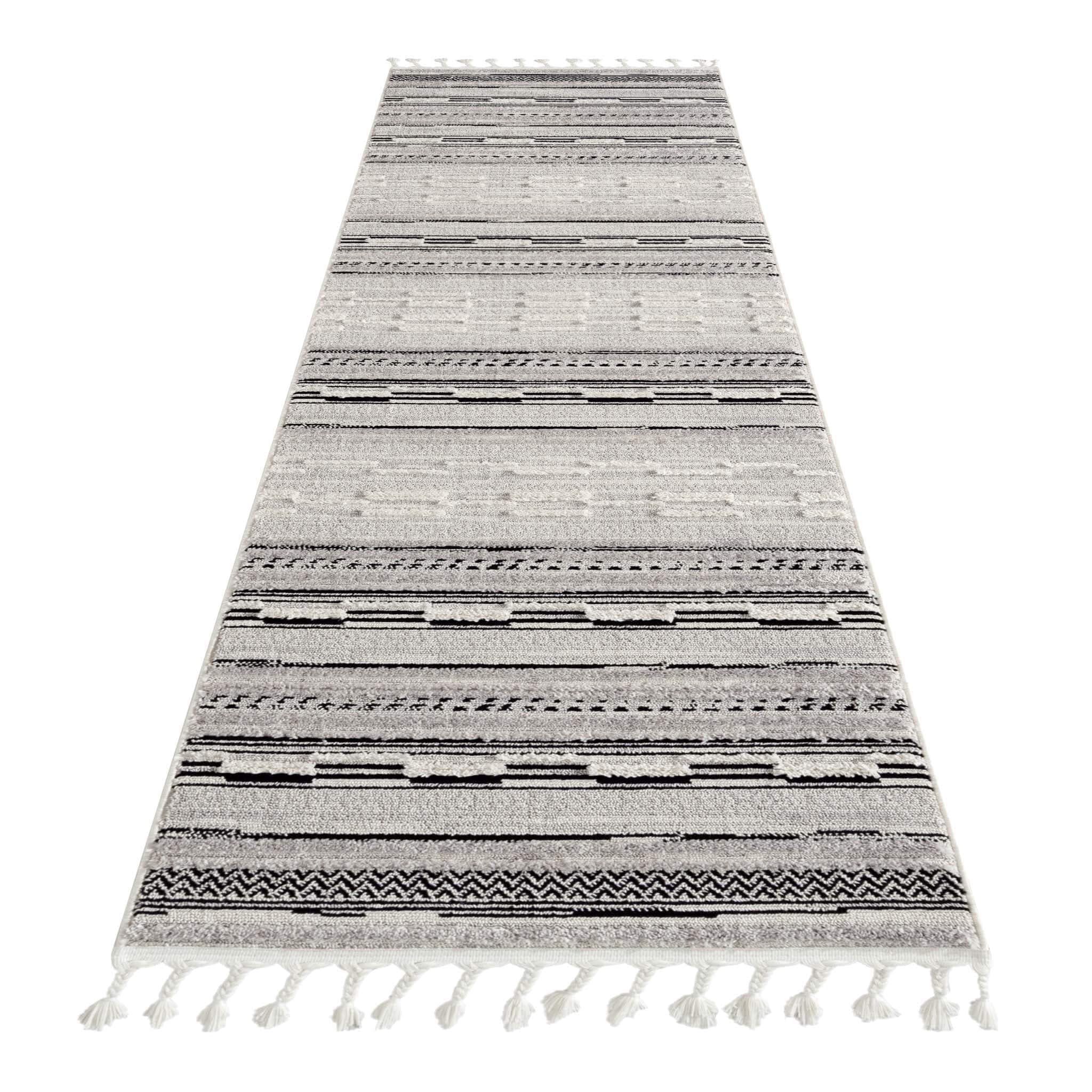 Soft Neutral 3634 Grey Hallway Runner